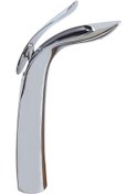 Resim Pure Luxury Chrome Tezgah Üstü Çanak Lavabo Armatürü C-225 