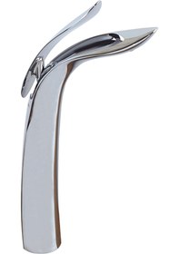 Resim Pure Luxury Chrome Tezgah Üstü Çanak Lavabo Armatürü C-225 