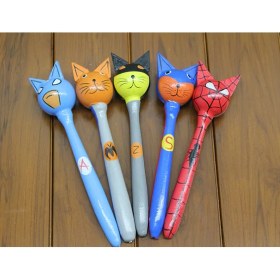 Resim Akıllı Durak Ahşap 5'li Marakas Seti Model 1 