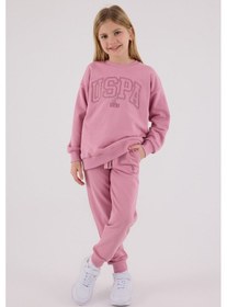 Resim U.S. Polo Assn. U.s. Polo Assn Kız Çocuk Pembe Eşofman Takımı Us2305-c-v1 Pembe 