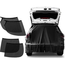 Resim Araba Arka Gövde Havalandırma Gölge Anti-sivrisinek Ekran Kapağı, Boyut: Xl Set 