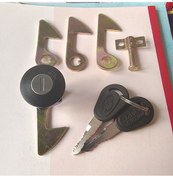 Resim Mufunye Elektrikli Araç Motosiklet Bagaj Kilit Zincirli Metal Depolama Kutusu Kilit 4 Kanca İle 115 Gr Ağırlık Güvenli Saklama 