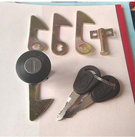 Resim Mufunye Elektrikli Araç Motosiklet Bagaj Kilit Zincirli Metal Depolama Kutusu Kilit 4 Kanca İle 115 Gr Ağırlık Güvenli Saklama 