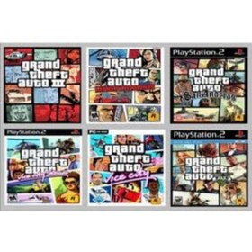 Resim Genel Markalar Playstation 2 - Gta Serisi 6 Oyunluk Set - Sadece Çipli Cihazlar Için! 