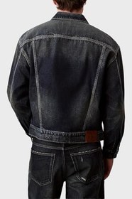Resim Calvin Klein Logolu% 100 Pamuk Relaxed Fit Kot Ceket LV04RD741GZYC Erkek KOT CEKET LV04RD741G ZYC 
