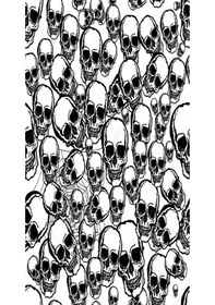 Resim Buffalo Bandana Skull Skeleton Siyah 