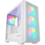 Resim Rampage Craft Beyaz Mesh Type-c 1+usb3.0 2+hd Audio 1 14cm+3 12cm Argb Fan Atx Mid-t Gaming Oyuncu Kasası 