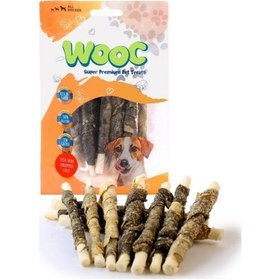 Resim Wooc Balık Sargılı Sütlü Stick Köpek Ödülü 80 G 