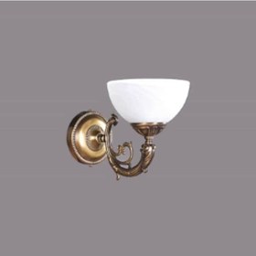 Resim Mylights Döküm Rusrik Antik Otantik Aplik Opla Beyaz Camlı Ap Beyaz 