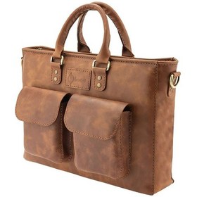 Resim Kişiye Özel %100 Deri Rainbow Evrak / Laptop Çantası-kahverengi Kahverengi 