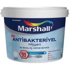 Resim Marshall Antibakteriyel Hijyen İç Cephe Boyası Tatlı Huzur 2.5 L 
