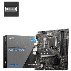 Resim MSI Pro H610M-G DDR5 Intel LGA1700 Micro ATX Anakart 