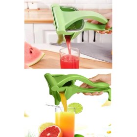Resim Manuel Plastik Meyve Portakal Karpuz Limon Sıkacağı Kollu Sebze Suyu Sıkma Limonata Aparatı Aleti 