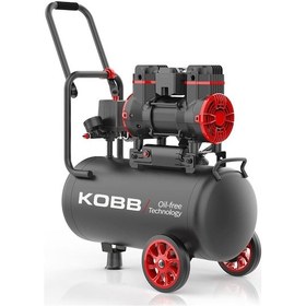 Resim Kobb KBK25S 1.7 Hp 25 L 8 Bar Yağsız Sessiz Taşınabilir Hava Kompresörü 
