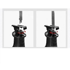 Resim Germany Style 180 Derece Döner Şarjlı Kömürsüz Motor Lazerli Kemik Kesme Tilki Kuyruğu Testere 