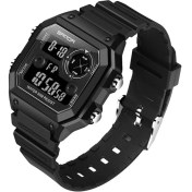 Resim Hanyang Siyah Siyah Sanda Marka Erkek Saatler Moda Casual Izle Erkekler Için Spor Dijital Kol Saati Su Geçirmez Askeri Saat Relogio Masculino 418 (Yurt Dışından) 