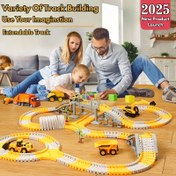 Resim Çocuklar için TongLi Elektrikli Tren Seti Oyuncak, Bebek Erkek Doğum Günü Hediyesi, Yılbaşı Ödülü, Şükran Günü ve Cadılar Bayramı Hediyesi, Ebeveyn-Çocuk İnteraktif Oyuncağı 