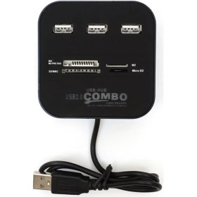 Resim Alfais 5043 Usb Hub Çoklayıcı Çoklu Kart Okuyucu 