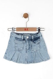 Resim Nk Kids Kız Bebek Denim Pileli Etek - 12-18 Ay 
