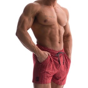 Resim Big Sam Fitness Antrenman Şortu Kırmızı 1481 