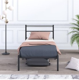 Resim Mobpazar Basic Metal Karyola 90 x 190 CM Siyah 