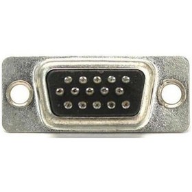 Resim Elektromer 15 Pin Erkek 3 Sıra D-sub Konnektör 