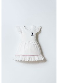 Resim U.s. Polo Assn. Kız Bebek Beyaz Elbise 5274-50082 Beyaz 
