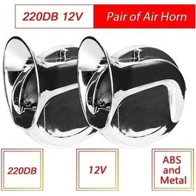 Resim Ankatek 2 Adet 12v Evrensel Çift Sesli Korna, Yüksek Sesli Sinyal Aksesuarı, Araba, Kamyon, Motosiklet Ve Tekne İçin 