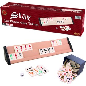 Resim Star Okey Star Lüks Plastik Okey Takımı 