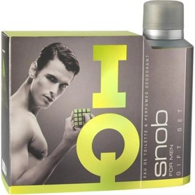 Resim Snob Orıjınal Iq Edt Erkek Parfümü 100 ml +Snop Deodorant 150 ml Kofre Set 