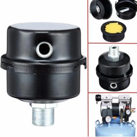 Resim PremiumPort Hava Filtresi ve Gürültü Susturucu, 13MM Metal Bağlantı Dişi 