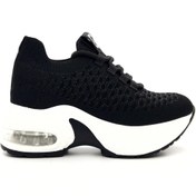 Resim Guja 25Y300-22 Kadın Triko Taşlı Balon Taban Streç Spor Ayakkabı 