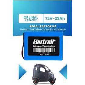 Resim Regal Raptor K4 Uyumlu Batarya Lifepo4 72v 23ah 