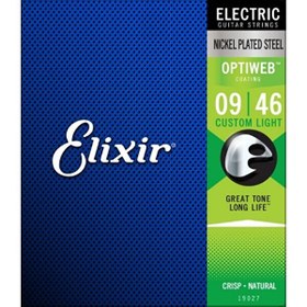 Resim Elixir 19027 Optiweb Custom Light Elektro Gitar Teli 9-46 