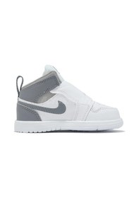 Resim Nike Sky Jordan 1 Td Leather Infant Sneaker Hakiki Deri Cırt Bantlı Çocuk Günlük Spor Ayakkabı Beyaz Beyaz 