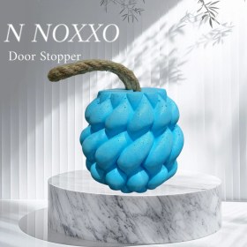 Resim N Noxxo Beton Stoper Dekoratif Burgu Beton Kapı Stoperi Kapı Durdurucu Kapı Tutucu Mavi 