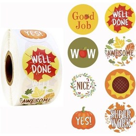 Resim Öğretmen Ödül Öğrencileri Çocuklar Sevimli Çıkartmalar Oyuncak Dekorasyon Çıkartmaları, Boyut: 2,5cm / 1 İnç A-08 , Size:2.5cm / 1 Inch 