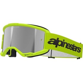 Resim Alpinestars Vision 3 Wordmark Goggle Kross Gözlüğü Sarı Gümüş 