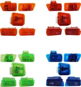 Resim Motosiklet Far Korna Direksiyon Anahtarı Aksesuarları 5'i 1 Arada Mavi Diğer 