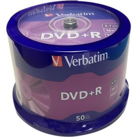 Resim VERBATİM DVD+R 4.7GB 16X 50 Lİ 