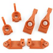 Resim Ranyeek Trax4 Slash 2wd Vxl Rc Araba Alüminyum Gövde Sağlama Seti - Turuncu Ön Direksiyon Bileği Ve Arka Eksen Kolu Tamiri Parçaları 