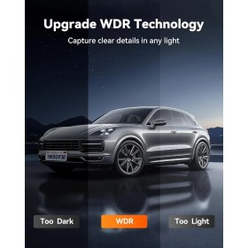 Resim Wolfbox G930 10" 4K Ayna Dash Cam, Ön ve Arka Wdr, Dokunmatik Ekran, 5,8 Ghz Wifi, 