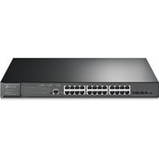 Resim Tl-Sg3428Xmp 24 Port 10-100-1000 Poe+ Switch 4 Port 10Ge Sfp L2 Çelik Kasa Rack Mount TP-Link