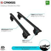 Resim S-dizayn Universal Oluksuz Model Siyah Ara Atkı 125 Cm A+ Kalite 