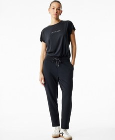 Resim Koton Yüksek Bel Modal Karışımlı Bağcıklı Cepli Jogger Eşofman Altı Siyah 6wak40120nk Siyah 