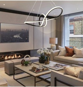 Resim Tt002-Sy Tt Aydınlatma Papyon Modeli Mat Siyah Led Avize 