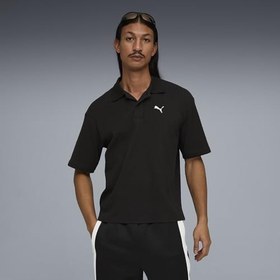 Resim Wardrobe Essentials Boxy Erkek Bej Günlük Stil Polo Yaka T-Shirt 63436261 