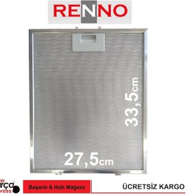 Resim Renno Davlumbaz Filtresi Aspiratör Metal Tel Filtre 275X335 - 444119491 Diğer