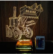 Resim Lampa Dozer, Jcb, Personalized,firm,company logo lamp design,present,gift,birthday,lamp night, gifts, 