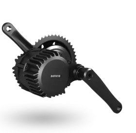 Resim Bafang Fatbike Uyumlu 48 volt 1000 Watt 100 mm Mid Drive Dönüşüm Kiti 